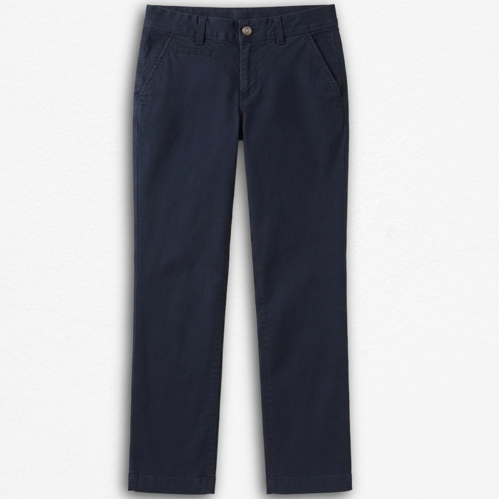 OldNavy Favorite Khakis Perfect Boot-Cut Pants Navy Blue Low-Rise Size 0 Regular